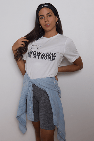 "BrowGameStrong" tee